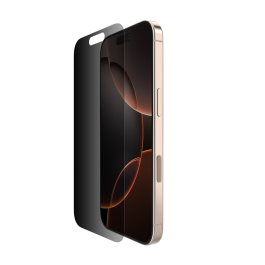 Belkin ScreenForce InvisiGlass Screenprotector voor iPhone 17 Pro Max, Kraswerend, Impactbestendig, met Easy Align-Frame voor Luchtbelvrije Plaatsing, Compatibel met Hoesjes, Gerecycled Glas