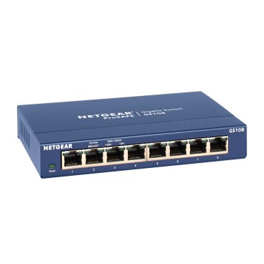 NETGEAR - ProSafe Unmanaged Switch - GS108 - 8-port Gigabit 10/100/1000 Mbps
