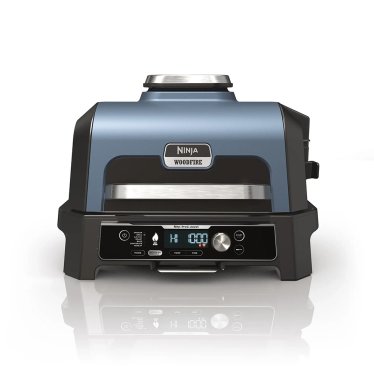 Ninja Woodfire Pro XL Electric BBQ, Grill and Smoker - 1700W - Black/Blue