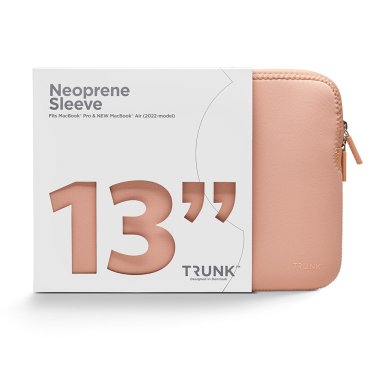 TRUNK Neoprene Sleeve - MacBook Neo 13" / Air 13" / Pro 13" - Coral Pearl