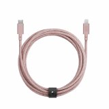 Native Union Belt Cable Kevlar Lightning-naar-USB-C kabel (3 meter) - Rose
