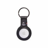 Decoded Leather Airtag Keychain - Black