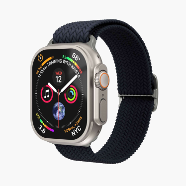 Vonmahlen Woven Loop - 38/40/41mm - Silver/Navy