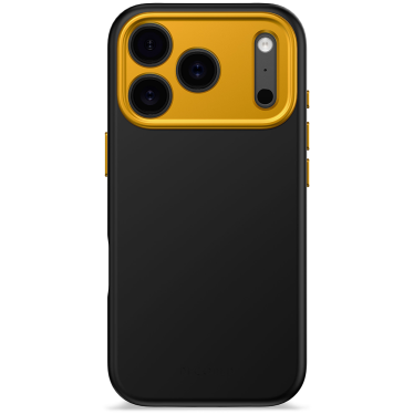 Decoded Silicone Backcover - iPhone 17 Pro - Amac 20y edition - Black/Marigold