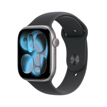 Apple Watch S11 - 46mm - Space Grey Aluminium - Black Sport Band - S/M