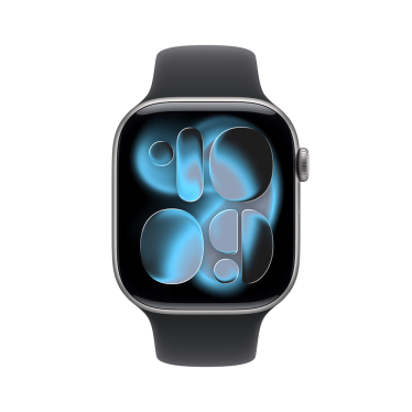 Apple Watch S11 - 46mm - Space Grey Aluminium - Black Sport Band - S/M