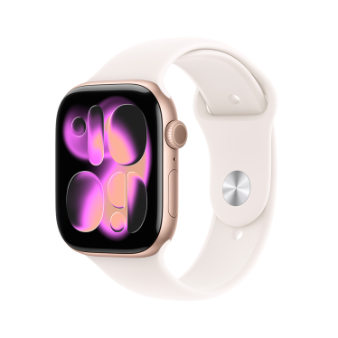Apple Watch S11 - 46mm - Rose Gold Aluminium - Light Blush Sport Band - S/M