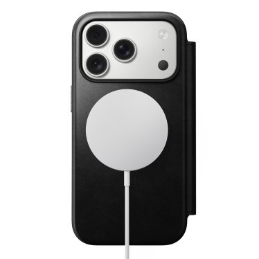 Nomad Modern Horween Leather Folio - iPhone 17 Pro Max - Black