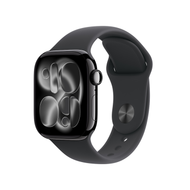 [Open Box] Apple Watch S11 Cellular - 42mm - Jet Black Aluminium - Black Sport Band - S/M