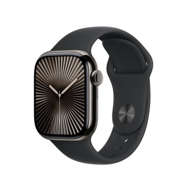 [Open Box] Apple Watch S10 Cellular - 42mm - Slate Titanium - Black Sport Band - M/L (150-200mm)