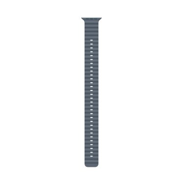 [Open Box] Apple Watch Strap - 49mm - Black Titanium Finish - Anchor Blue - Ocean Band Extension