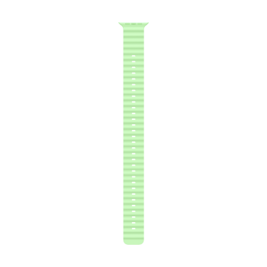 [Open Box] Apple Watch Strap - 49mm - Black Titanium Finish - Neon Green - Ocean Band Extension