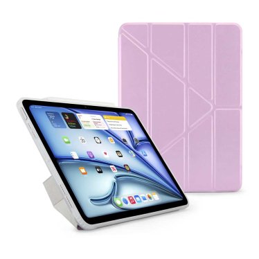 Pipetto Origami Case - iPad Air 10.9" (2020/2022) / iPad Air 11" (2024-2026) - Metallic Purple