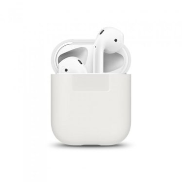 !Elago Protective Silicone Case for Airpods (Wireless Charging Case) - White