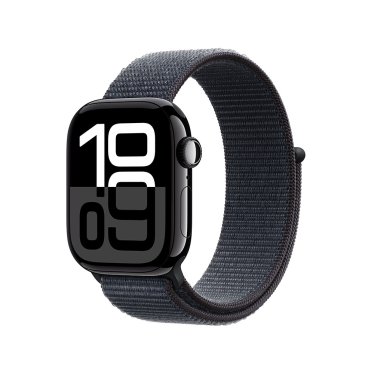 Apple Watch S10 - 42mm - Jet Black Aluminium - Ink Sport Loop -  (130-200mm)