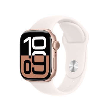 Apple Watch S10 - 42mm - Rose Gold Aluminium - Light Blush Sport Band - S/M (130-180mm)