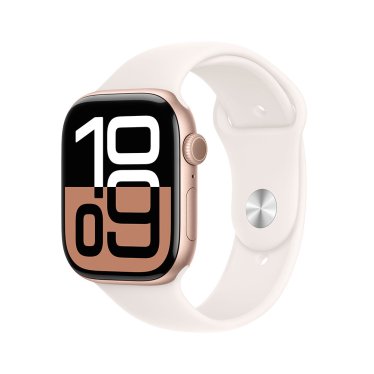 [Open Box] Apple Watch S10 Cellular - 46mm - Rose Gold Aluminium - Light Blush Sport Band - S/M (140-190mm)