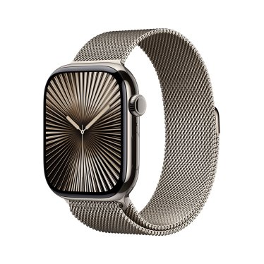 [Open Box] Apple Watch S10 Cellular - 46mm - Natural Titanium - Natural Milanese Loop - M/L (150-200mm)