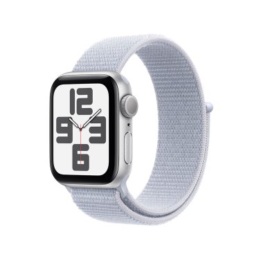 [Open Box] Apple Watch SE - 40mm - Silver Aluminium - Blue Cloud Sport Loop -  (130-200mm)