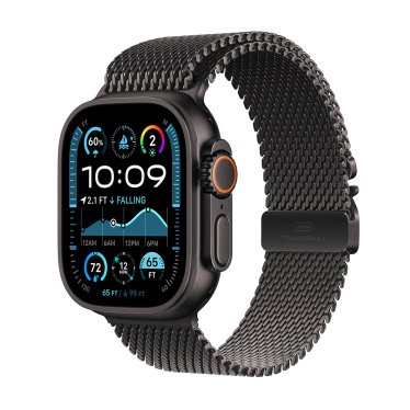 [Open Box] Apple Watch Ultra 2 - 49mm - Black Titanium - Black Titanium Milanese Loop - (L) (180-210mm)