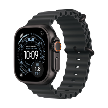 Apple Watch Ultra 3 - 49mm - Black Titanium - Black Ocean Band