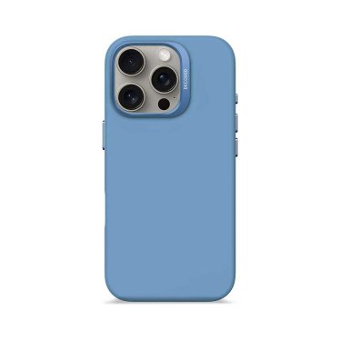 Decoded Anti-Microbial Silicone Backcover - iPhone 16 Pro - Air Blue