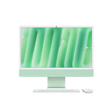 Amac Apple iMac 24-inch - groen 2024 256GB 16 GB M4 8C-CPU & 8C-GPU Geen Ethernet Keyboard aanbieding