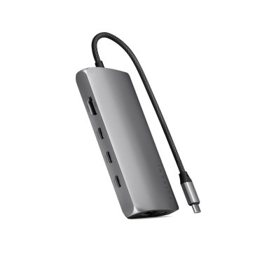 Satechi USB-C Multiport Adapter 8K Ethernet V3 - Space Gray