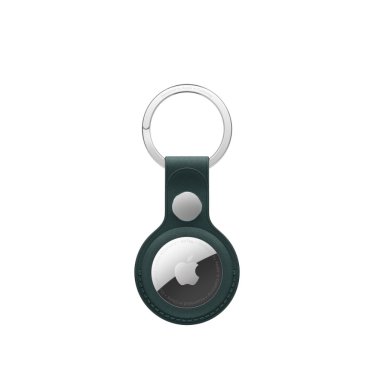 @Apple Airtag Fine Woven KeyRing - Dark Green