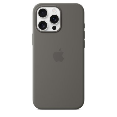 Apple Silicone Case - iPhone 16 Pro Max - Stone Gray