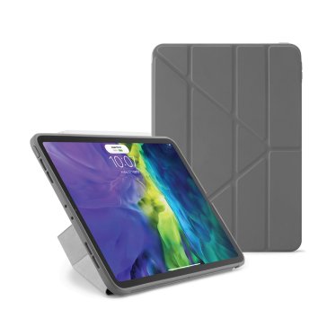 !Pipetto Origami Case - iPad Air 10.9" (2020/2022) / iPad Air 11" (2024/2025) - Dark Grey