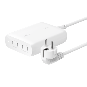 !Belkin - BoostCharge Pro 200W 4-port GaN Charger - White