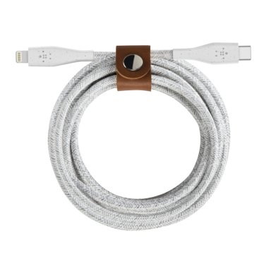 Belkin DuraTek Plus Lightning-naar-USB-C kabel 1,2 meter - Wit