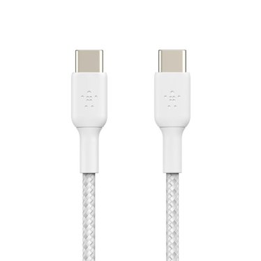 Belkin USB-C to USB-C Braided PVC (60W) - Twin Pack - 2m - White