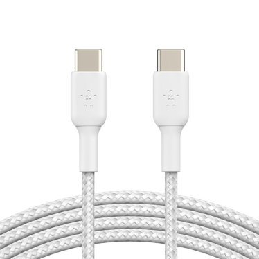 !Belkin USB-C to USB-C Braided Cable (60W) - 1m - White - 2-pack