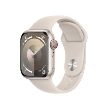 Apple Watch S9 + Cellular  - 41mm Aluminium - Starlight - Starlight - Sport Band - M/L (150-200mm)