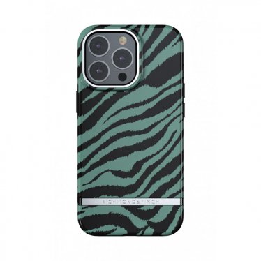 Richmond & Finch Satin - iPhone 13 Pro - Emerald Zebra