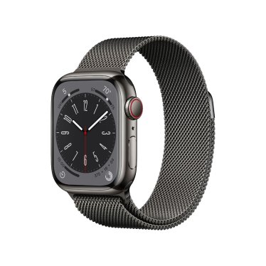 Apple Watch S8 + Cellular - 41mm Steel - Graphite - Graphite Milanese Loop