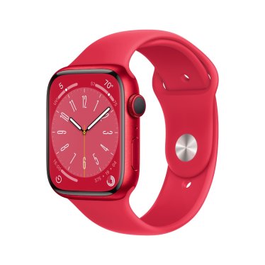 Apple Watch S8 + Cellular - 45mm Aluminium - (PRODUCT)RED - (PRODUCT)RED Sportband