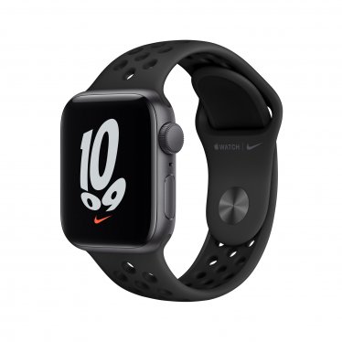 Apple Watch SE Nike (40mm) - spacegrijs - antraciet/zwart Nike-sportbandje (2021 update)
