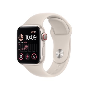 Apple Watch SE + Cellular - 40mm Aluminium - Starlight - Starlight Sportband