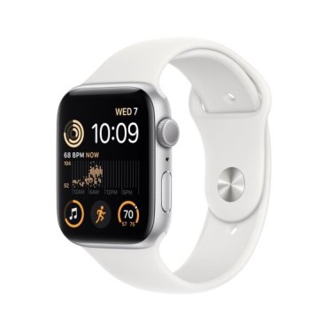 [Open Box] Apple Watch SE - 44mm Aluminium - Silver - White Sportband