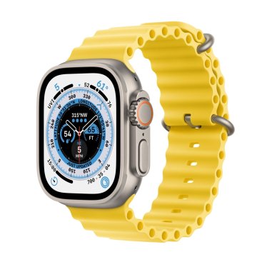Apple Watch Ultra - 49mm Titanium - Yellow Ocean Band