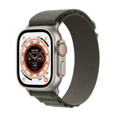 Apple Watch Ultra - 49mm Titanium - Green Alpine Loop L