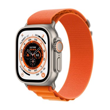Apple Watch Ultra - 49mm Titanium - Orange Alpine Loop M