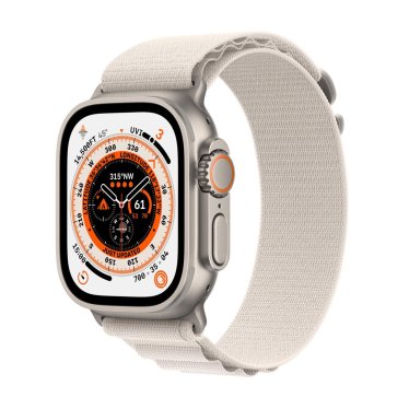 Apple Watch Ultra - 49mm Titanium - Starlight Alpine Loop L