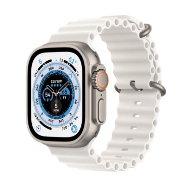 Apple Watch Ultra - 49mm Titanium - White Ocean Band