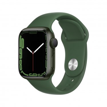 Apple Watch Series 7 (41mm) - groen - met klaver sportbandje