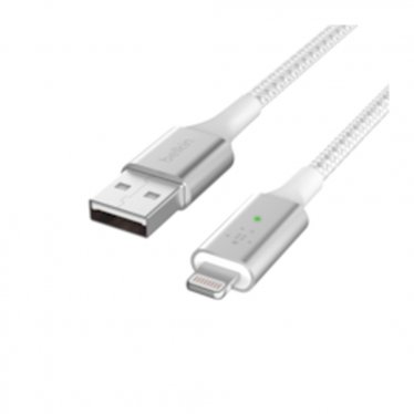 Belkin Smart LED Lightning-naar-USB-kabel (1,2 meter) - wit