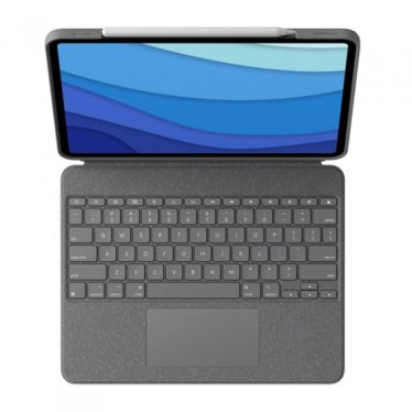 [Open Box] Logitech Combo Touch - iPad Pro 12.9" (5th gen) - Oxford Grey